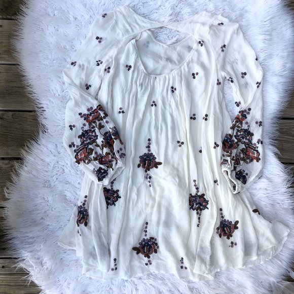 NWT Free People Oxford Embroidered Mini Dress SzXS - Picture 7 of 7